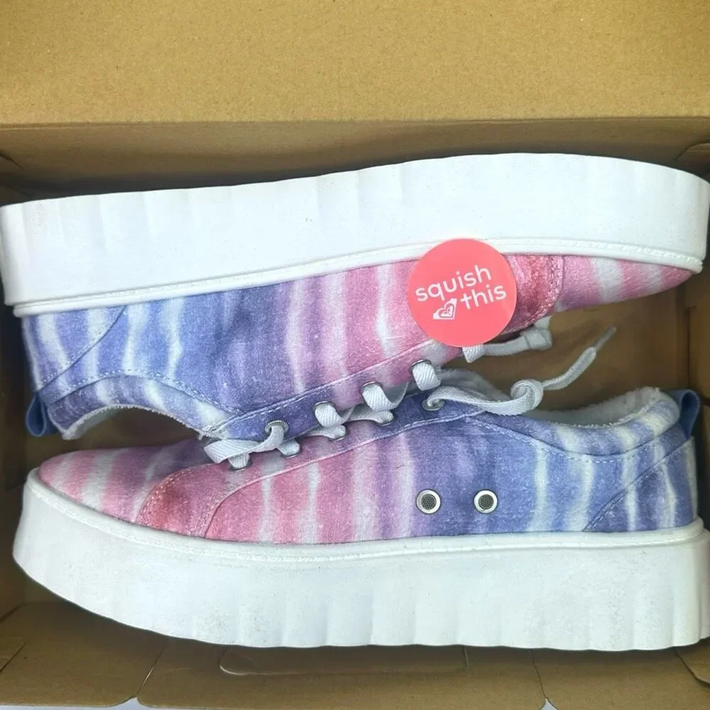 ROXY Sheilahh Flatform Sneakers - Size 9.5 - Dew